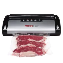 Food Processing Nesco Black Food Vacuum Sealer With Bag Cutter 17 Food Processing Nesco Black Food Vacuum Sealer With Bag Cutter -MegaChef Sales Shop black nesco food vacuum sealers vs 02 1f 1000