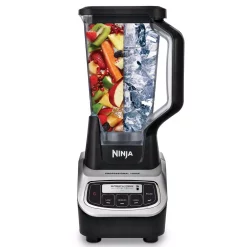 Blenders NINJA Nutri Ninja 72 Oz. 5-Speed Black Professional Blender With 2 Nutri Ninja Cups -MegaChef Sales Shop black ninja countertop blenders bl621 44 1000
