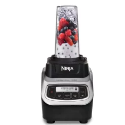 Blenders NINJA Nutri Ninja 72 Oz. 5-Speed Black Professional Blender With 2 Nutri Ninja Cups -MegaChef Sales Shop black ninja countertop blenders bl621 4f 1000