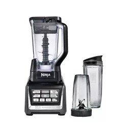 Blenders NINJA Nutri Auto-iQ 72 Oz. 5-Speed Black Blender With Travel Cups