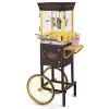 Popcorn Machines Nostalgia Vintage 8 Oz. Black Popcorn Machine With Cart