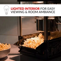 Popcorn Machines Nostalgia 390-Watts 2.5 Oz. Black Kettle Popcorn Maker -MegaChef Sales Shop black nostalgia popcorn machines kpm220bk 44 1000