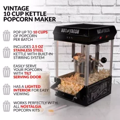 Popcorn Machines Nostalgia 390-Watts 2.5 Oz. Black Kettle Popcorn Maker -MegaChef Sales Shop black nostalgia popcorn machines kpm220bk c3 1000