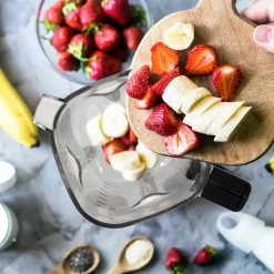 Blenders NutriChef 57 Oz. 5-Speed Black Digital Countertop Blender With Pulse Blend, Adjustable Time And Speed Settings -MegaChef Sales Shop black nutrichef countertop blenders ncbl1700 fa 1000