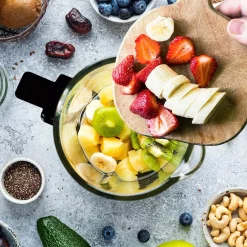 Blenders NutriChef 59 Oz. 9-Speed Black Digital Countertop Blender With Heat, Adjustable Time/Temperature/Speed Settings -MegaChef Sales Shop black nutrichef countertop blenders ncblsm150 fa 1000