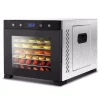 Food Processing NutriChef 6-Tray Black 600 Watt Premium Food Dehydrator Machine With Digital Timer And Temperature Control