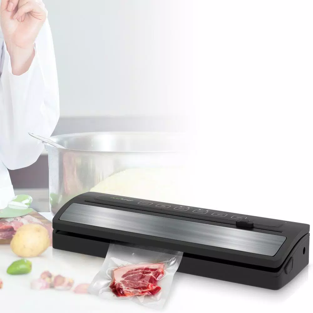 Food Processing NutriChef White With Reusable Vacuum Food Bags Automatic Food Vacuum Sealer Electric Air Sealing Preserver System 7 Food Processing NutriChef White With Reusable Vacuum Food Bags Automatic Food Vacuum Sealer Electric Air Sealing Preserver System - Image 7