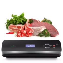 Food Processing NutriChef White With Soft Touch Digital Button Controls Food Vacuum Sealer Electric Air Sealing Preserver System -MegaChef Sales Shop black nutrichef food vacuum sealers pkvs40bk 44 1000