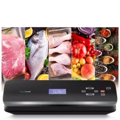Food Processing NutriChef White With Soft Touch Digital Button Controls Food Vacuum Sealer Electric Air Sealing Preserver System -MegaChef Sales Shop black nutrichef food vacuum sealers pkvs40bk 76 1000