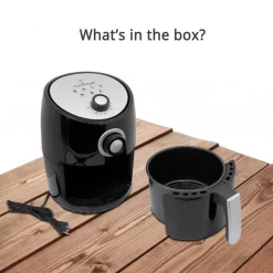 Toasters NutriChef Black Countertop Air Fryer Oven Cooker Healthy Kitchen Convection Air Fry Cooking -MegaChef Sales Shop black nutrichef toaster ovens pkairfr18 31 1000