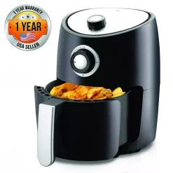 Toasters NutriChef Black Countertop Air Fryer Oven Cooker Healthy Kitchen Convection Air Fry Cooking -MegaChef Sales Shop black nutrichef toaster ovens pkairfr18 76 1000
