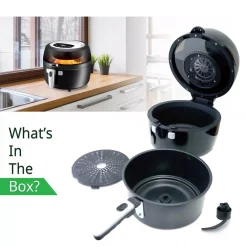 Toasters NutriChef Black Countertop Oven Air Fry Cooker Healthy Kitchen Air Fryer Convection Cooking 15 Toasters NutriChef Black Countertop Oven Air Fry Cooker Healthy Kitchen Air Fryer Convection Cooking -MegaChef Sales Shop black nutrichef toaster ovens pkairfr75 31 1000