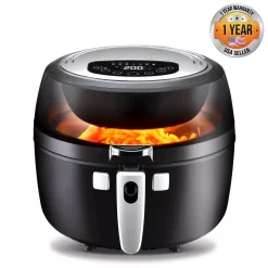 Toasters NutriChef Black Countertop Oven Air Fry Cooker Healthy Kitchen Air Fryer Convection Cooking 14 Toasters NutriChef Black Countertop Oven Air Fry Cooker Healthy Kitchen Air Fryer Convection Cooking -MegaChef Sales Shop black nutrichef toaster ovens pkairfr75 76 1000