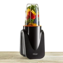 Blenders Omega Deluxe MeGo 32 Oz. 1-Speed Black Personal Blender -MegaChef Sales Shop black omega countertop blenders pbl1000bd2 31 1000