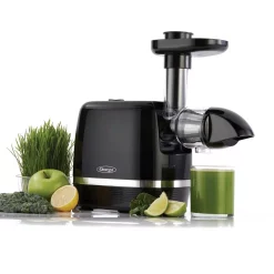 Juicers Omega Cold Press Black 365-Juicer Slow Masticating Juice Extractor -MegaChef Sales Shop black omega juicers h3000r 1f 1000