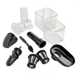 Juicers Omega Cold Press Black 365-Juicer Slow Masticating Juice Extractor -MegaChef Sales Shop black omega juicers h3000r fa 1000