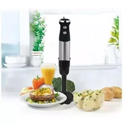 Blenders Ovente 6-Speed Hand Blender Potato Masher Attachment, Black -MegaChef Sales Shop black ovente countertop blenders acphs500b 44 1000