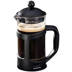 Coffee Makers Ovente 4-Cup Black French Press Cafetiere Heat-Resistant Borosilicate Glass Coffee And Tea Maker FREE Measuring Scoop -MegaChef Sales Shop black ovente french presses fpt34b 4f 1000