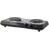Food Warmers Ovente 5.7 In. And 6 In. Black Double Hot Plate Burner Electric Stove With Adjustable Temperature Control