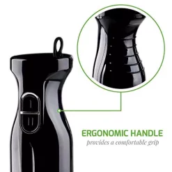 Blenders Ovente Multi-Purpose Hand Immersion Blender (Set-Black), Whisk+Beaker+Chopper, 2-Speed Setting -MegaChef Sales Shop black ovente immersion blenders hs565b 4f 1000