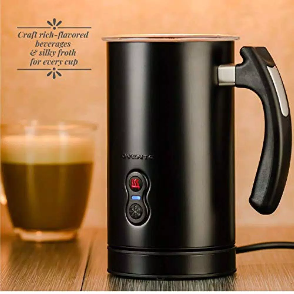 Coffee Makers Ovente 8 Oz. Black Automatic Electric Milk Frother And Steamer Hot Or Cold Froth Functionality Foam Maker And Warmer 7 Coffee Makers Ovente 8 Oz. Black Automatic Electric Milk Frother And Steamer Hot Or Cold Froth Functionality Foam Maker And Warmer - Image 7