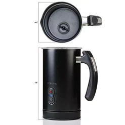 Coffee Makers Ovente 8 Oz. Black Automatic Electric Milk Frother And Steamer Hot Or Cold Froth Functionality Foam Maker And Warmer 11 Coffee Makers Ovente 8 Oz. Black Automatic Electric Milk Frother And Steamer Hot Or Cold Froth Functionality Foam Maker And Warmer -MegaChef Sales Shop black ovente milk frothers fr3608b 44 1000