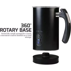 Coffee Makers Ovente 8 Oz. Black Automatic Electric Milk Frother And Steamer Hot Or Cold Froth Functionality Foam Maker And Warmer 12 Coffee Makers Ovente 8 Oz. Black Automatic Electric Milk Frother And Steamer Hot Or Cold Froth Functionality Foam Maker And Warmer -MegaChef Sales Shop black ovente milk frothers fr3608b fa 1000