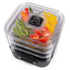 Food Processing Presto Dehydro Square Food Dehydrator -MegaChef Sales Shop black presto dehydrators 06304 44 1000