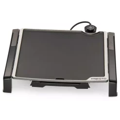 Electric Skillets & Indoor Grills Presto Tilt And Fold 210 Sq. In. Black Electric Griddle With Temperature Sensor
