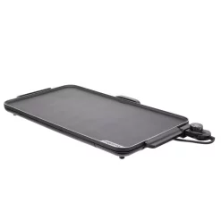 Electric Skillets & Indoor Grills Presto SlimLine 286 Sq. In. Black Electric Griddle With Temperature Sensor -MegaChef Sales Shop black presto electric griddles 07072 76 1000