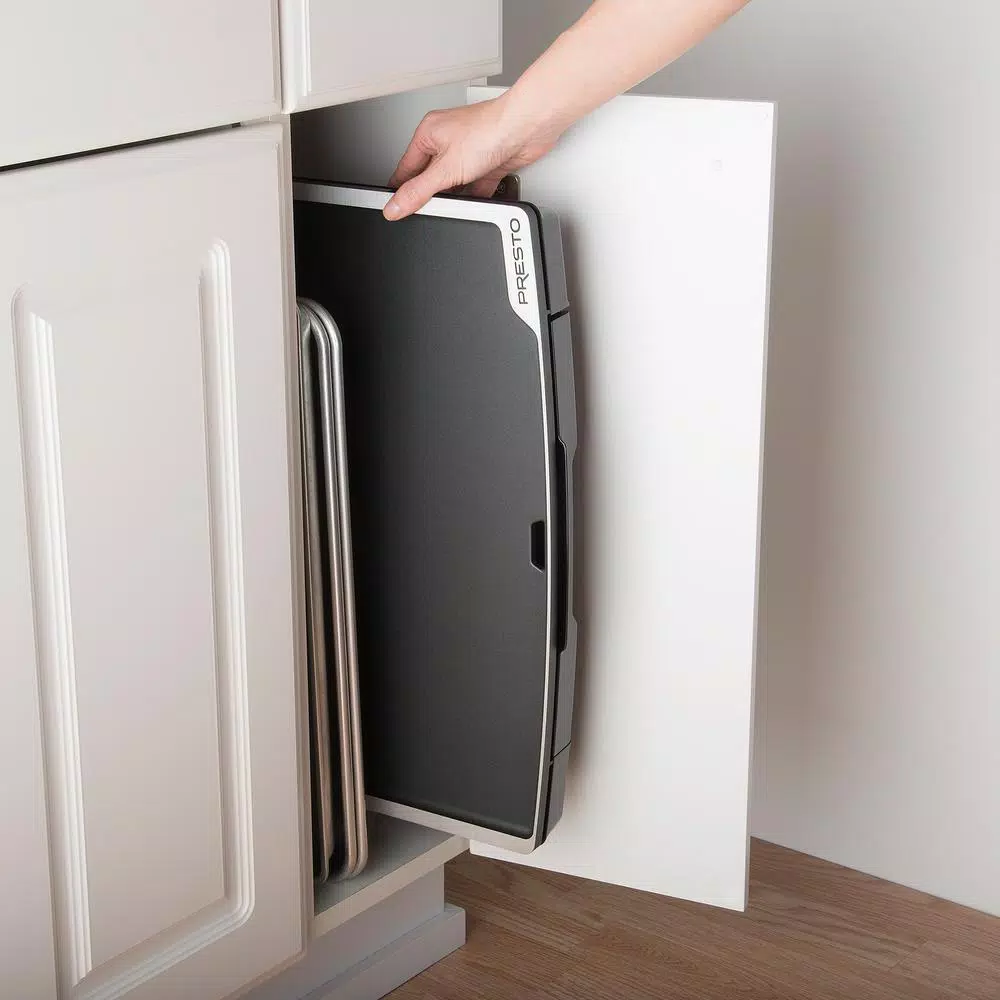 Electric Skillets & Indoor Grills Presto Tilt And Fold 254 Sq. In. Black Electric Griddle With Temperature Sensor 5 Electric Skillets & Indoor Grills Presto Tilt And Fold 254 Sq. In. Black Electric Griddle With Temperature Sensor - Image 5