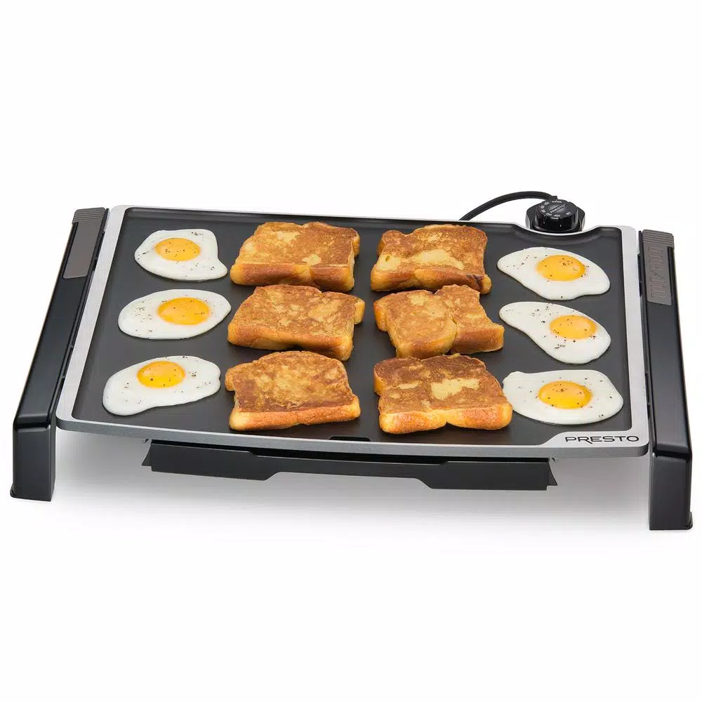 Electric Skillets & Indoor Grills Presto Tilt And Fold 254 Sq. In. Black Electric Griddle With Temperature Sensor 2 Electric Skillets & Indoor Grills Presto Tilt And Fold 254 Sq. In. Black Electric Griddle With Temperature Sensor - Image 2