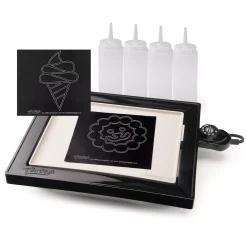 Electric Skillets & Indoor Grills Presto 112.5 Sq. In. Black Non-Stick PanGogh Electric Griddle Pancake Art Kit 12 Electric Skillets & Indoor Grills Presto 112.5 Sq. In. Black Non-Stick PanGogh Electric Griddle Pancake Art Kit -MegaChef Sales Shop black presto electric griddles 07080 1f 1000