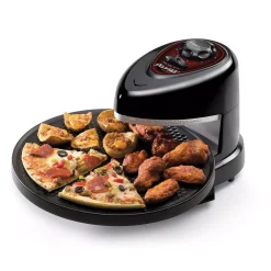 Toasters Presto Pizzazz Plus Rotating Pizza Oven 1235 Watts With Built-In Timer -MegaChef Sales Shop black presto toaster ovens 03430 40 1000