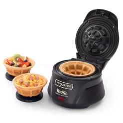Electric Skillets & Indoor Grills Presto Single Waffle Black Belgian Waffle Cone Maker -MegaChef Sales Shop black presto waffle makers 03500 4f 1000