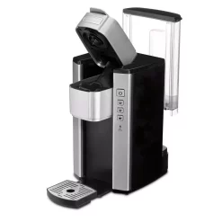 Coffee Makers Cuisinart Compact Black And Silver Single Serve Coffee Maker -MegaChef Sales Shop black silver cuisinart single serve coffee makers ss 5 40 1000