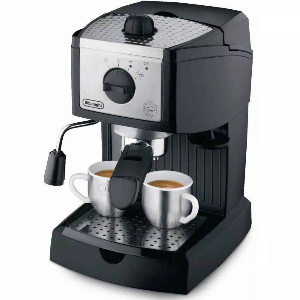 Coffee Makers DeLonghi EC155 15-Bar Black And Silver Espresso Machine And Cappuccino Maker 1 Coffee Makers DeLonghi EC155 15-Bar Black And Silver Espresso Machine And Cappuccino Maker