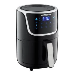 Air Fryers GoWISE USA 1. 7- Qt. , 2.0 Qt. Max Black/Silver Electric Mini Air Fryer With Digital Touchscreen + Recipe Book 8 Air Fryers GoWISE USA 1. 7- Qt. , 2.0 Qt. Max Black/Silver Electric Mini Air Fryer With Digital Touchscreen + Recipe Book -MegaChef Sales Shop black silver gowise usa air fryers gw22976 1f 1000