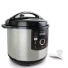 Cookers MegaChef 12 Qt. Black And Silver Electric Pressure Cooker With Automatic Shut-Off And Keep Warm Setting