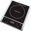 Food Warmers SPT Single Burner 7.25 In. Black And Silver Induction Hot Plate