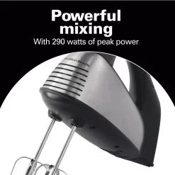 Mixers Hamilton Beach Classic 6-Speed Hand Mixer -MegaChef Sales Shop black stainless look hamilton beach hand mixers 62650 44 1000