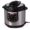Cookers Presto 6 Qt. Black Stainless Steel Electric Pressure Cooker With Built-In Timer