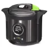 Cookers Presto Precise Plus 6 Qt. Black Stainless Steel Electric Pressure Cooker With Built-In Timer