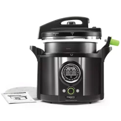 Cookers Presto 10 Qt. Black Stainless Electric Pressure Cooker -MegaChef Sales Shop black stainless presto electric pressure cookers 02143 4f 1000