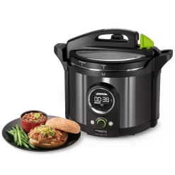 Cookers Presto 10 Qt. Black Stainless Electric Pressure Cooker -MegaChef Sales Shop black stainless presto electric pressure cookers 02143 c3 1000