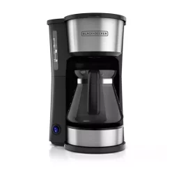 Coffee Makers BLACK+DECKER 4-in-1 5-Cup Black Stainless Steel Drip Coffee Maker