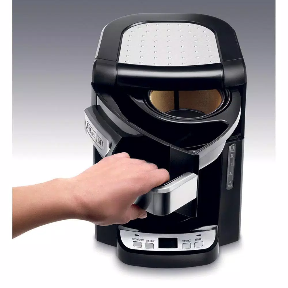 Coffee Makers DeLonghi 10-Cup Black Stainless Steel Drip Coffee Maker With Thermal Carafe 2 Coffee Makers DeLonghi 10-Cup Black Stainless Steel Drip Coffee Maker With Thermal Carafe - Image 2