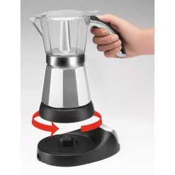 Coffee Makers DeLonghi Italian Moka 6-Cup Black Stainless Steel Espresso Machine 5 Coffee Makers DeLonghi Italian Moka 6-Cup Black Stainless Steel Espresso Machine -MegaChef Sales Shop black stainless steel delonghi espresso machines emk6 4f 1000