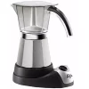 Coffee Makers DeLonghi Italian Moka 6-Cup Black Stainless Steel Espresso Machine