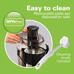 Juicers Hamilton Beach Big Mouth Pro 1 Qt. Black And Stainless Steel Juice Extractor -MegaChef Sales Shop black stainless steel hamilton beach juicers 67608 1f 1000